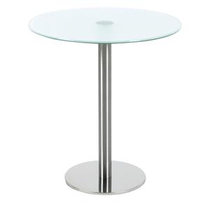 Ronde bijzettafel, h x Ø = 550 x 495 mm, glasplaat gesatineerd