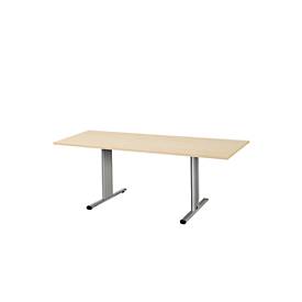 Schäfer Shop Select Schäfer Shop  Select Planova vergadertafel, rechthoekig, 1800 x 800 mm, ahorndecor, accentlijsten blank alu