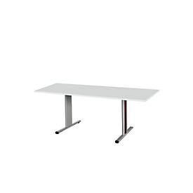 Schäfer Shop Select Schäfer Shop  Select Planova vergadertafel, rechthoekig, 1800 x 800 mm, lichtgrijs, accentlijsten bordeaux-violet