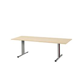 Schäfer Shop Select Schäfer Shop  Select Planova vergadertafel, rechthoekig, 2000 x 800 mm, ahorndecor, accentlijsten bordeaux-violet