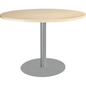 Schäfer Shop Select Schäfer Shop  Select Tafel met schotelvoet, Ø 1200 x H 617-817 mm, esdoorn