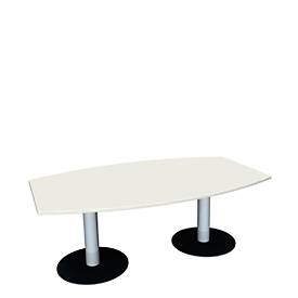 Vergadertafel, B 2000 mm, wit