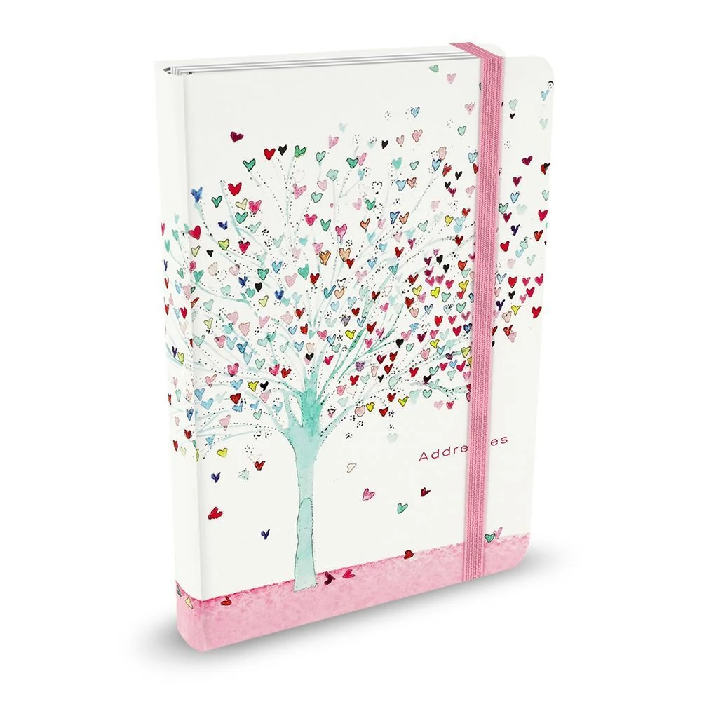 Peter Pauper Adresboek A6 - Tree of Hearts