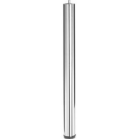 Tafelpoten, set van 4, Ø 6 x L ca. 70 cm, chroom