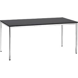 Vergadertafel, 1600 x 800 mm, zwart
