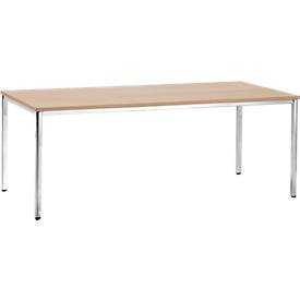 Vergadertafel, 2000 x 800 mm, beukenpatroon