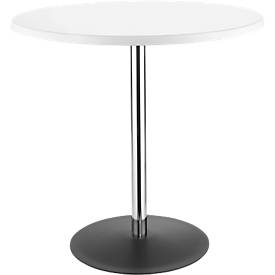 NowyStyl Tafel Lena, H 760 x Ø 800 mm, wit