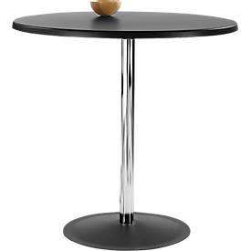NowyStyl Tafel Lena, H 760 x Ø 800 mm, zwart