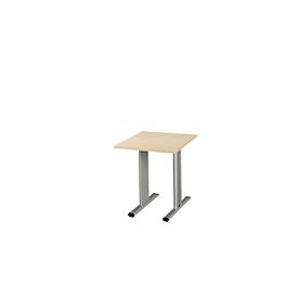 Schäfer Shop Select Schäfer Shop  Select Planova vergadertafel, vierkant, 800 x 800 mm, ahorndecor, accentlijsten blank alu