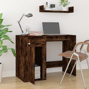 vidaXL Schreibtisch »Schreibtisch Räuchereiche 100x49x75 cm Holzwerkstoff Home Office Arbeitsplatz«