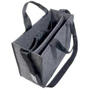 Sigel Desk Sharing Bag M dunkelgrau synthetischer Filz 360x280x150mm