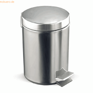 Rocada Tret-Abfalleimer Glanzstahl silber 3 Liter