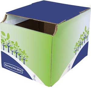 Fellowes BANKERS BOX Recycling-Behälter, klein, grün/blau