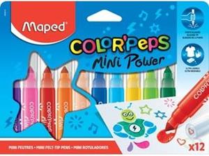 Maped viltstift Color'Peps Mini Jumbo, etui van 12 stuks in geassorteerde kleuren
