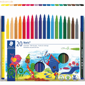 5 x Staedtler Fasermaler Noris 326 ca. 1,0mm VE=20 Farben
