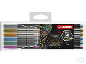 STABILO - Pen 68 metallic - etui van 6 stuks