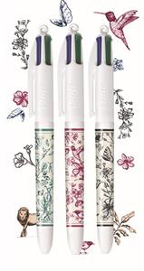 Bic 4 Colours Décor Limited Edition, balpen, medium, 4 klassieke inktkleuren