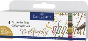 Faber-Castell Calligraphieset 4ST Pitt Pen sortiert 4005401675051 FABER CASTELL 167505