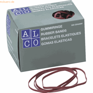 Alco AL-757 Elastieken 150x4mm 500 Gram In Doos Rood
