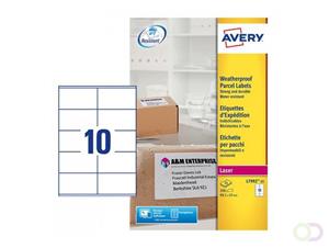 Avery Etiket  99,1X57Mm 25 Vel 10 Etiketten Per Vel Wit