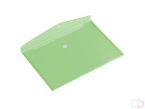 Enveloptas  a5 250x180mm dwars transparant Groen