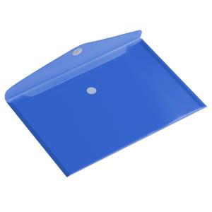 Hf2 Enveloptas  a5 250x180mm dwars transparant Blauw