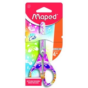 Maped schaar mini cute, formaat 13 cm., kleur assorti