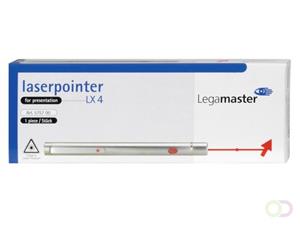 Laserpointer master lx4 mat zilver inclusief Batterijen