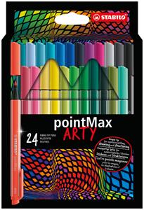 Viltstift STABILO pointmax Arty etui à 24 kleuren