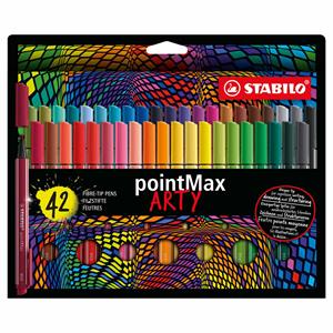 Viltstift STABILO pointmax Arty etui à 42 kleuren