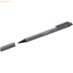 Stabilo 10 x  Filzschreiber pointMax dunkelgrau