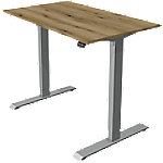 Kerkmann Zit/sta bureau Move1 zilver, memory functie, B100xD60xH74-123cm.