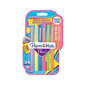 Paper Mate viltstift Flair Retro, blister van 6 stuks