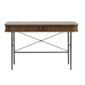 Olivine Lenn houten bureau gerookt eiken - 120 x 60 cm