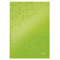 6 x Leitz Notizbuch Wow A4 80 Blatt liniert grün