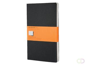 Moleskine Cahier large liniert schwarz DIN A5. 3er Pack