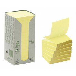 Memoblok 3m post-it z-note r330 recycle geel | Pak a 16 stuk