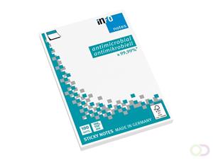 Info Notes Memoblok  antimicrobiëel 100x150mm wit | 12 stuks | 12 stuks