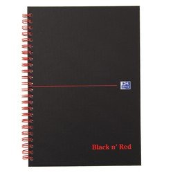 Oxford Notitieboek  Black n' Red A5 70v lijn | 5 stuks
