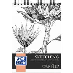 Oxford Tekenblok  Sketching A4 spiraal 50vel 120gr