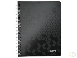 Leitz Collegeblock Wow A5 PP liniert holzfrei 80 Blatt schwarz