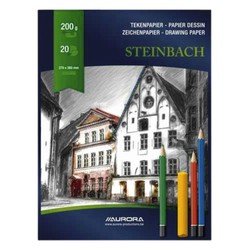 Tekenblok Aurora 27x36cm 20 vel 200 gram Steinbach papier