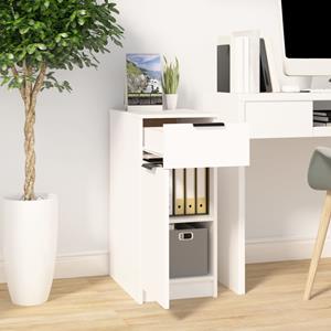 vidaXL Fächerschrank Schreibtischschrank Weiß 33,5x50x75 cm Holzwerkstoff (1-St)