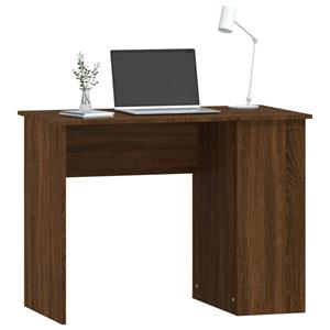 vidaXL Bureau 100x55x75 cm bewerkt hout bruineikenkleurig