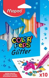 Maped Glitter-Fasermaler COLOR, PEPS, 10er Kartonetui