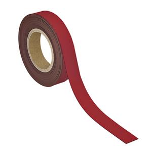 MAUL magnetisch etiketband beschrijf- en wisbaar, 10mtx30mm, rood