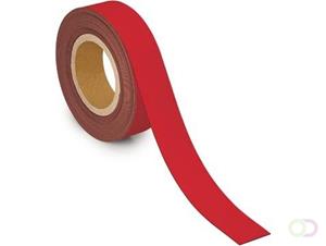 MAUL magnetisch etiketband beschrijf- en wisbaar, 10mtx40mm, rood