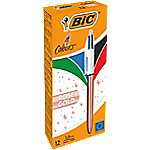 BIC Druckkugelschreiber 4 Colours Shine, 0,32 mm, rosegold