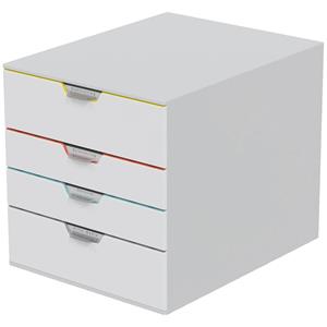 Durable VARICOLOR MIX 4 762427 Schubladenbox Grau DIN A4, DIN C4 Anzahl der Schubfächer: 4