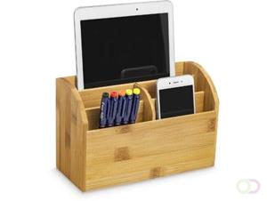 CEP desk organizer uit bamboe, staand, 5 vakken